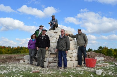 Ewan and Volunteers at Top O' The World site 2 copy